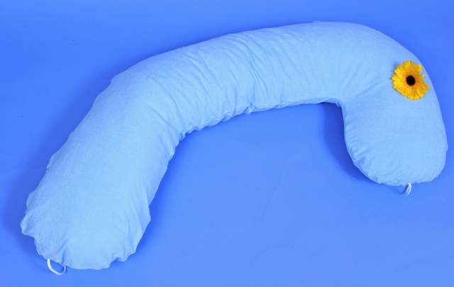 Elefant kojící polštář 190x30 modrý