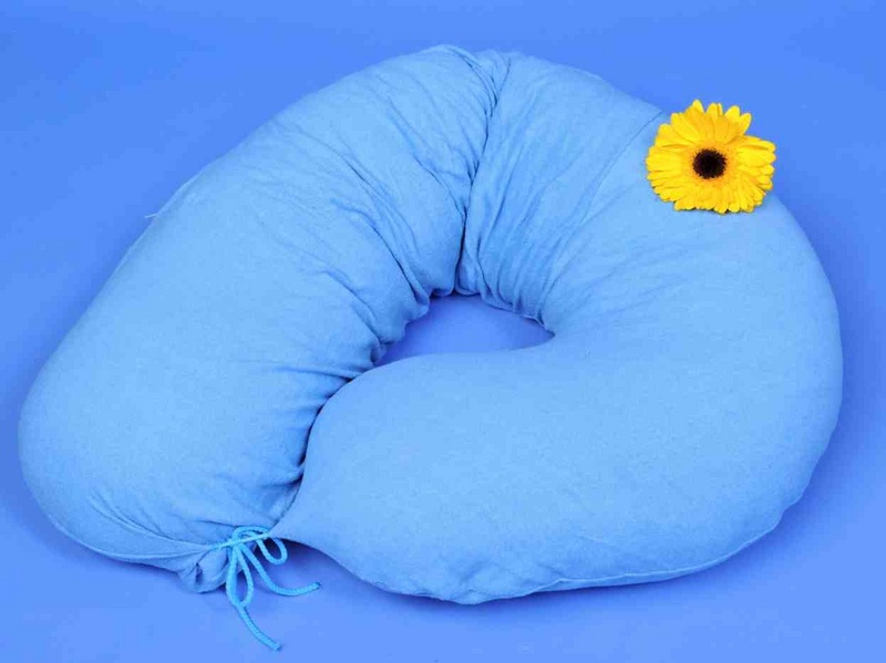 Praktik kojící polštář 175x25 modrý