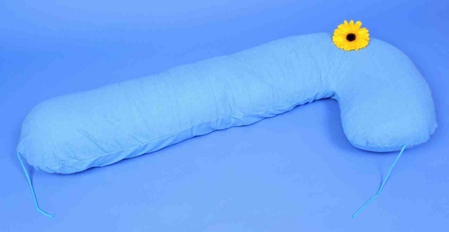 Praktik kojící polštář 175x25 modrý