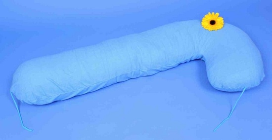 Praktik kojící polštář 175x25 modrý