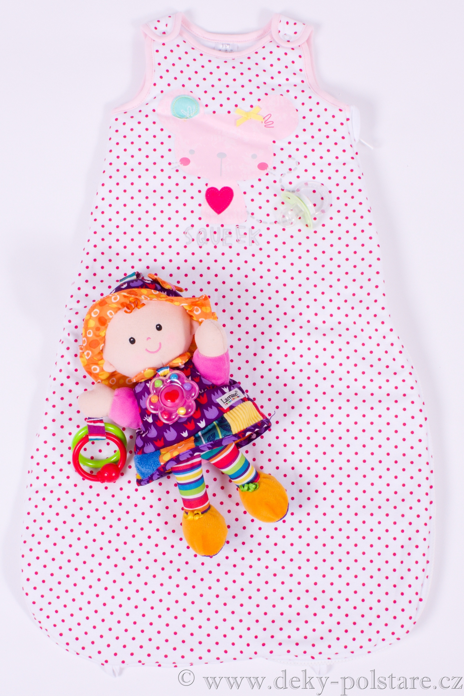 Bonex dětský spací pytel 0-6 puntík