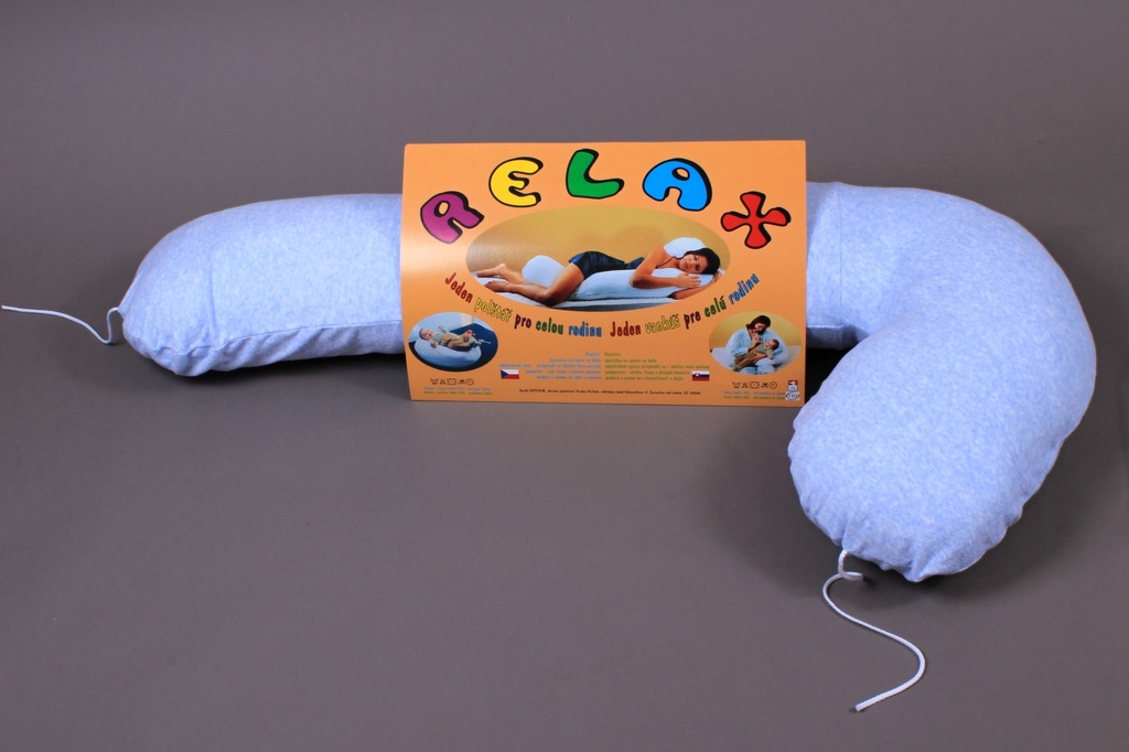 RELAX kojící polštář světle modrý melír