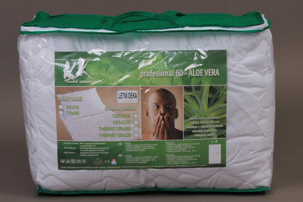 Letní přikrývka PROFESIONAL ALOE VERA 135x200