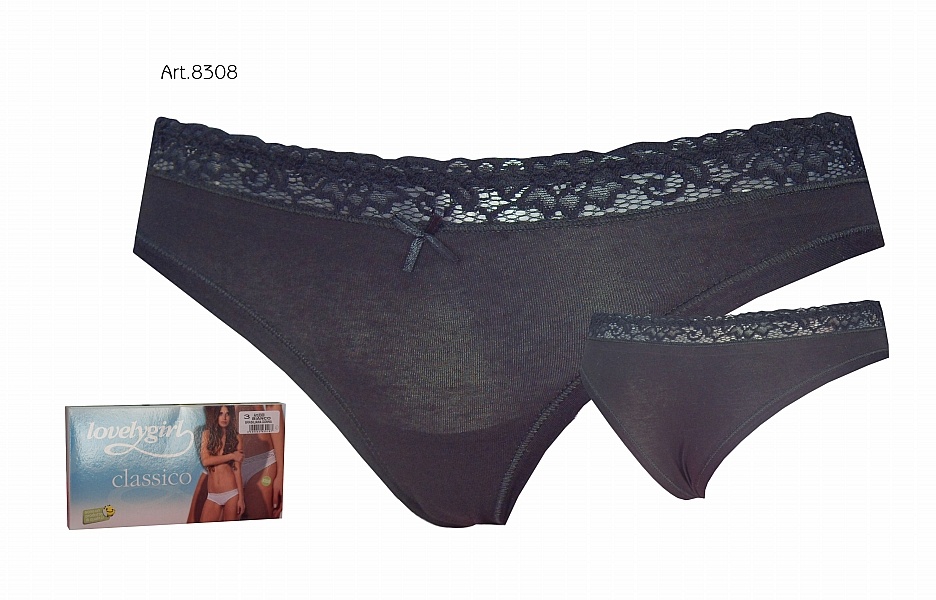 LovelyGirl kalhotky 8308 černé